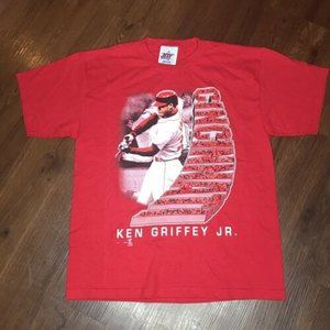 Vintage Ken Griffey Jr Cincinnati Reds Youth Medium T-Shirt Joy Athletic 2000